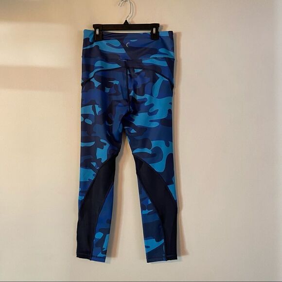Zyia Navy Camo Mesh Light n Tight Leggings 8-10 - Picture 4 of 7